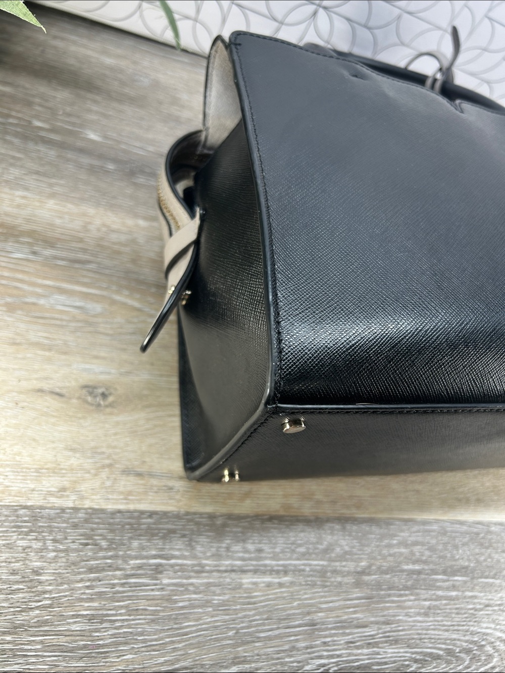 8554 Kate Spade black gray Spencer satchel 270968554 - Picture 14 of 14